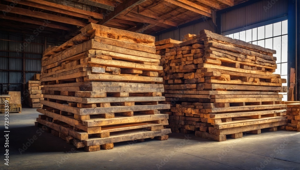 stack of wood pallets