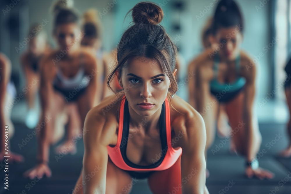 Group Fitness Class Has Participants Doing Highintensity Interval Training Hiit Group Fitness Class Has Participants Doing Highintensity Interval Training Hiit