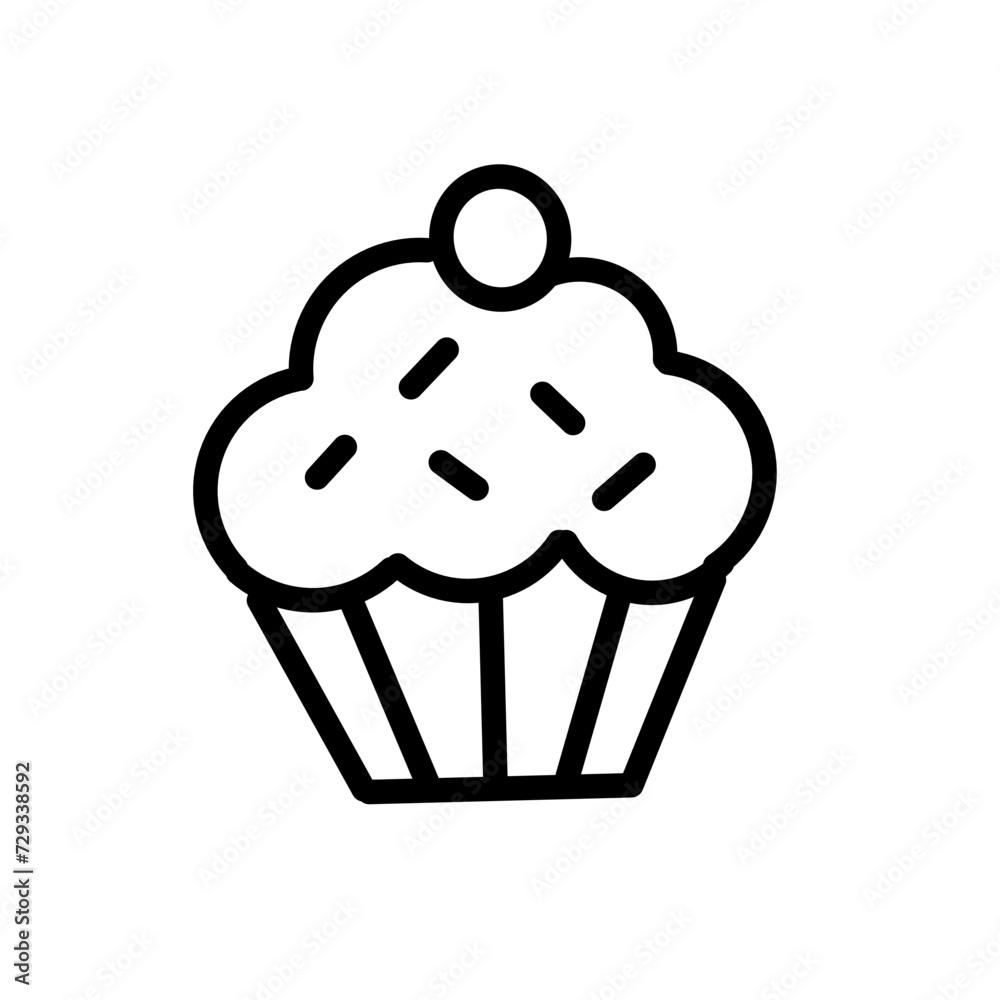 Icons Bakery and dessert with croissant muffin donut pizza sandwich cookies and cakes. bakery symbols set Icons Bakery and dessert with croissant muffin donut pizza sandwich cookies and cakes. bakery symbols set