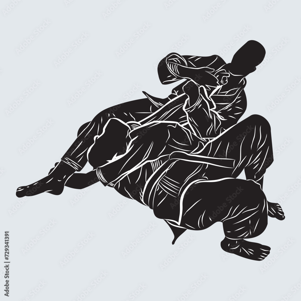 Fototapeta premium Armbar illustration