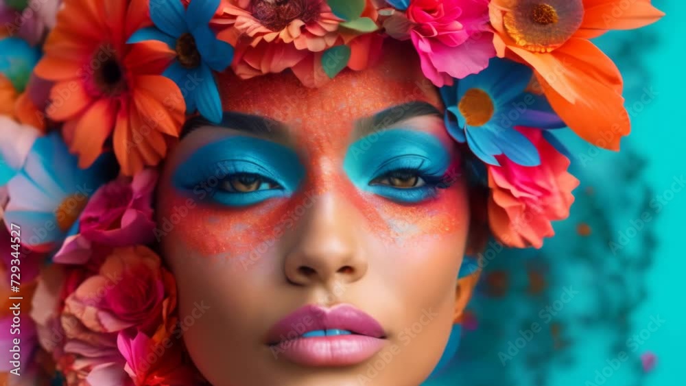 Abstract Feminine Expression in Pop Art Photography. Generative ai Abstract Feminine Expression in Pop Art Photography. Generative ai