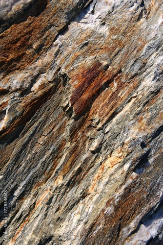 Obraz na płótnie New Zealand schist rock geology