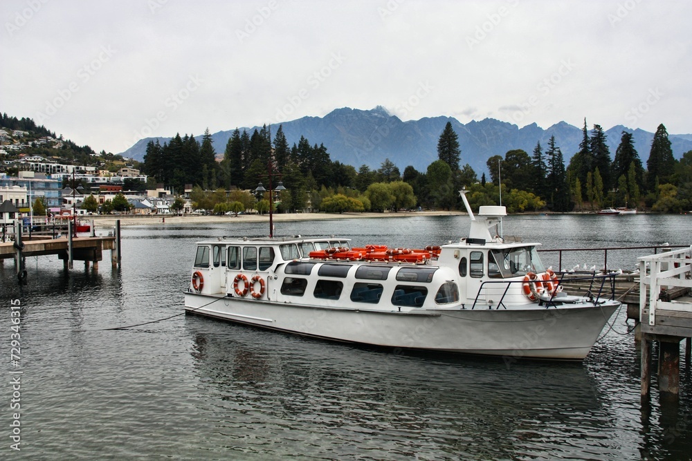 Lake Wakatipu tour boat in Queenstown Lake Wakatipu tour boat in Queenstown