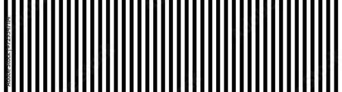 Black and white monochrome vertical stripes pattern. Wide banner. Simple design for backdrop. Uniform lines in contrasting tones creating a visual rhythm and balance. Optical illusion. Vector