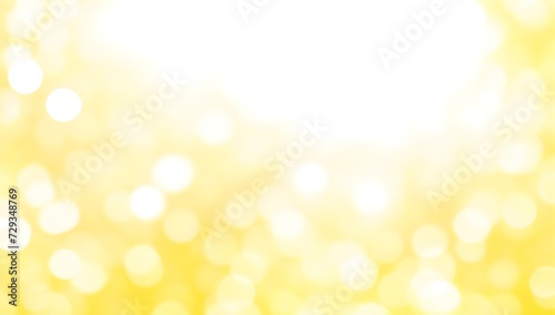 White background with yellow bokeh light. Abstract bokeh background.
