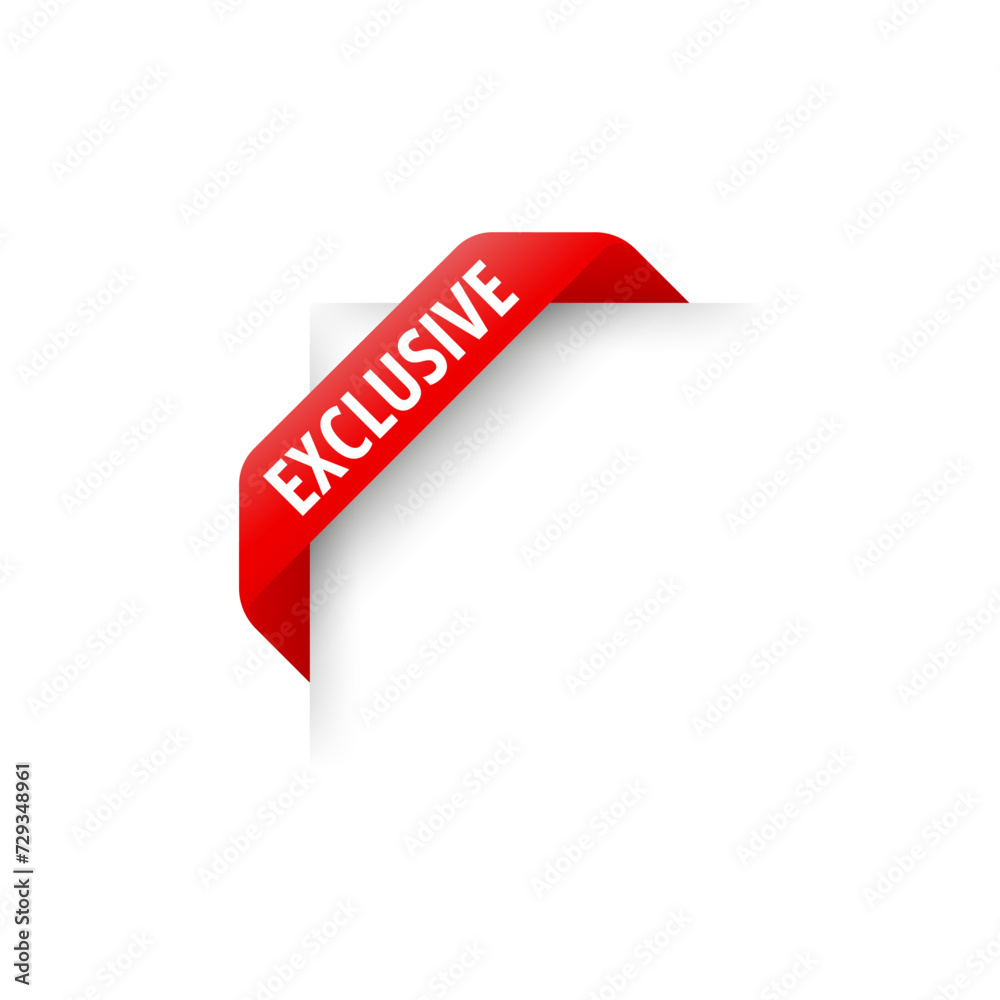 Red corner ribbon vector exclusive Red corner ribbon vector exclusive