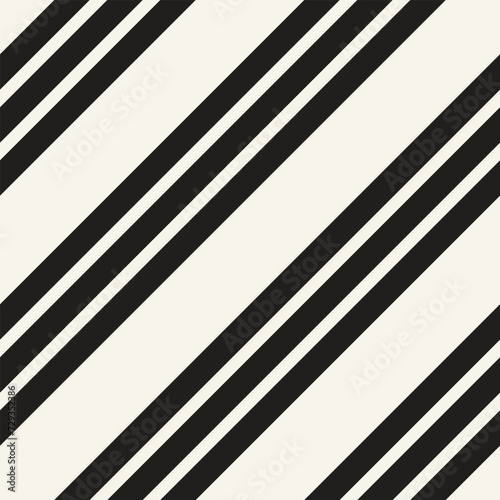 Vector seamless pattern. Repeating geometric elements. Stylish monochrome background design.