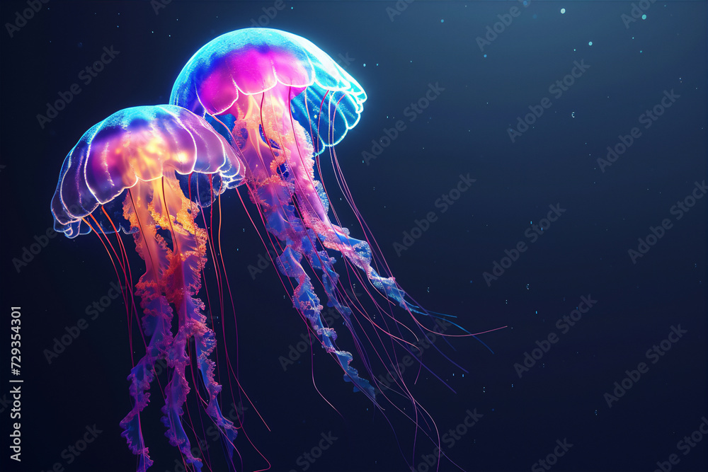 jelly fish in the water jelly fish in the water