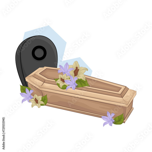 Illustration of coffin 