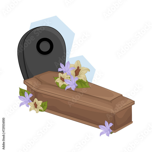 Illustration of coffin 