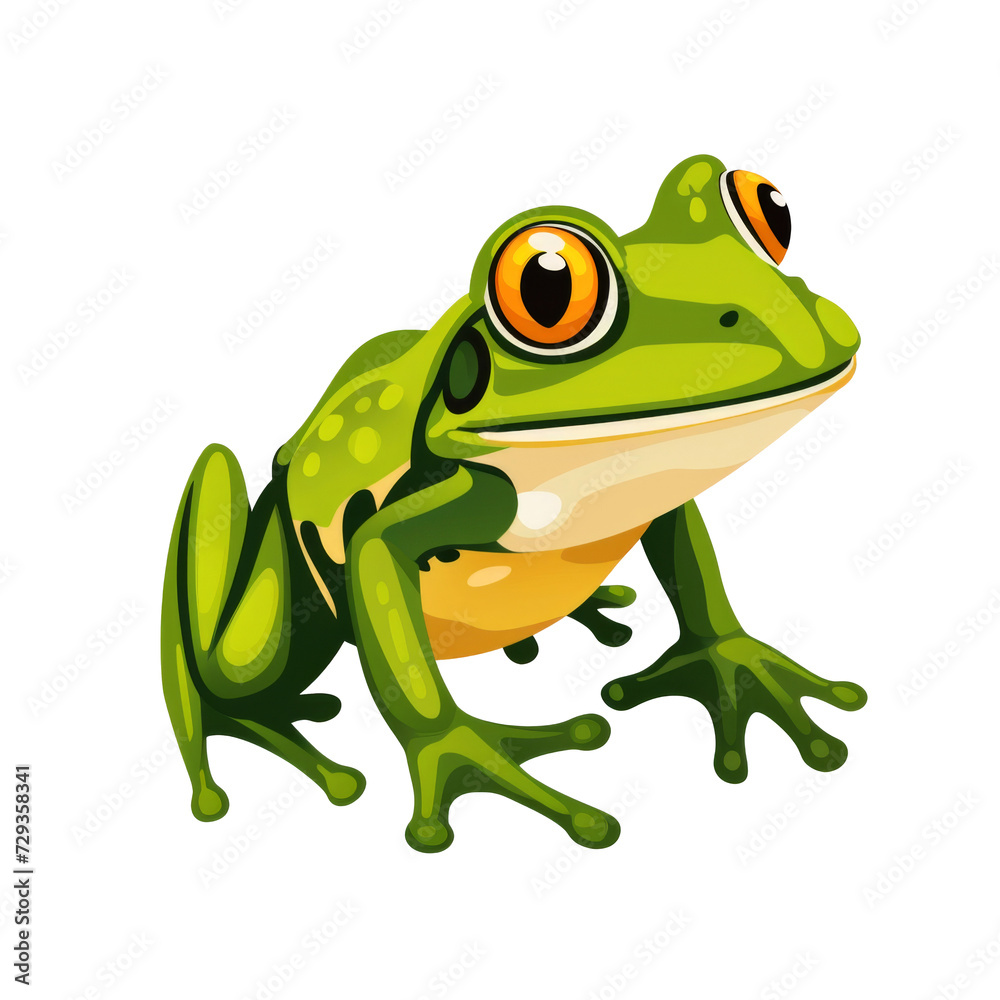 flat logo of vector frog cartoon vector icon illustration animal nature icon concept isolated premium transparent background png flat logo of vector frog cartoon vector icon illustration animal nature icon concept isolated premium transparent background png