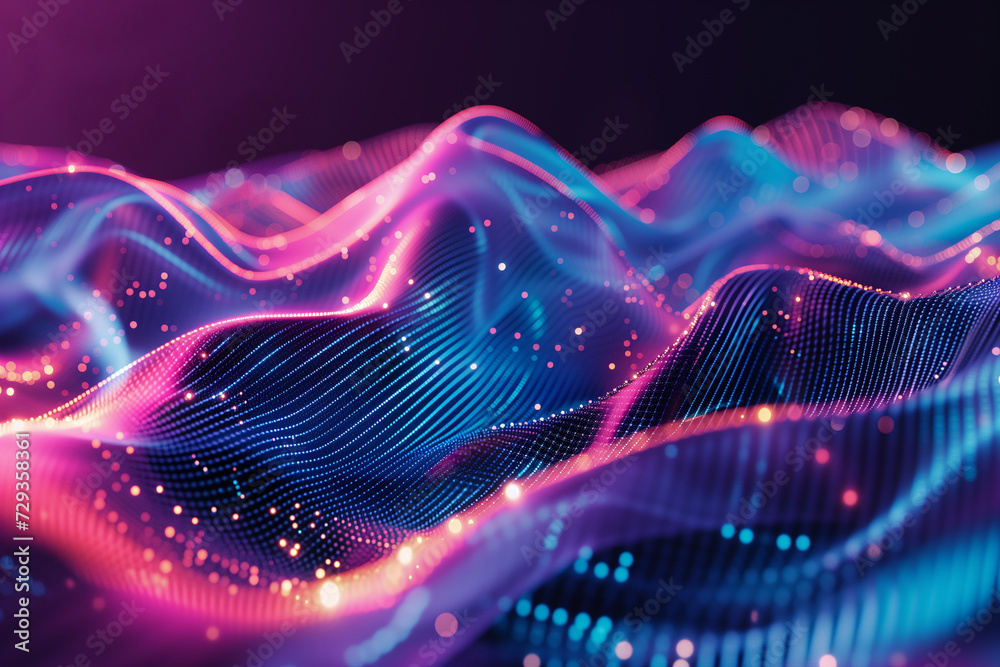 разнообразие частиц, abstract digital waves background разнообразие частиц, abstract digital waves background