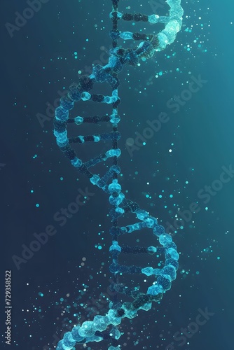 DNA Strand Displayed - A Fascinating Glimpse into the World of Biotechnology and Genetic Research