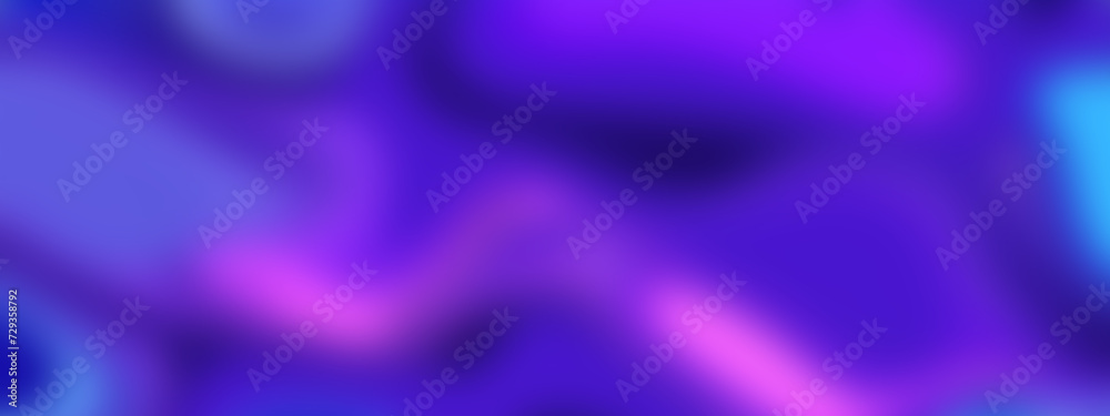 Abstract blur blue and purple liquid wavy shapes futuristic banner. Abstract blur blue and purple liquid wavy shapes futuristic banner.