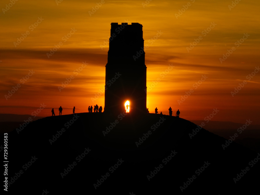 Obraz premium Glastonbury Tor
