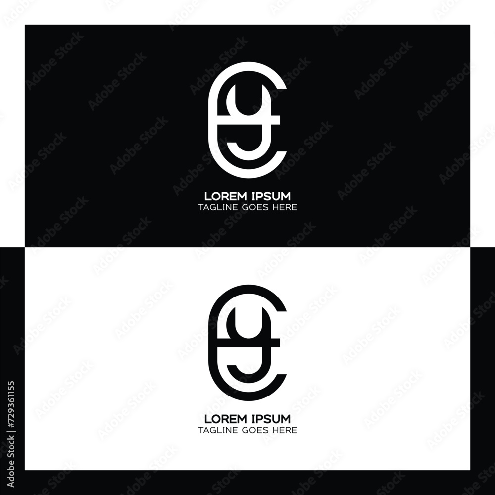 Fototapeta premium EY initial letter logo. Alphabet E and Y pattern design monogram