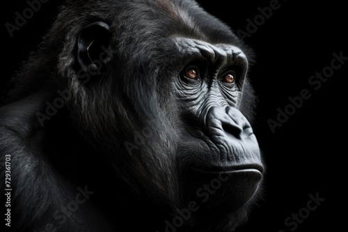 Profound Gorilla Portrait with Soulful Eyes © GVS