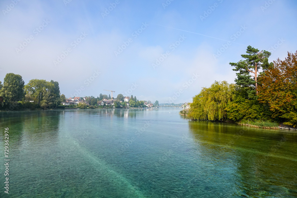 Insel Werd mit Blick auf Stein am Rhein