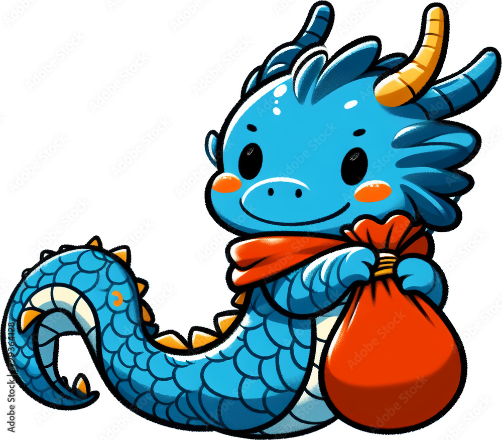 Obraz premium blue dragon