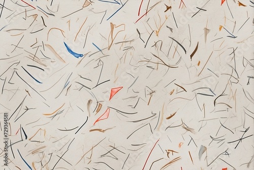 Colorful Lines Painting. Generative AI.