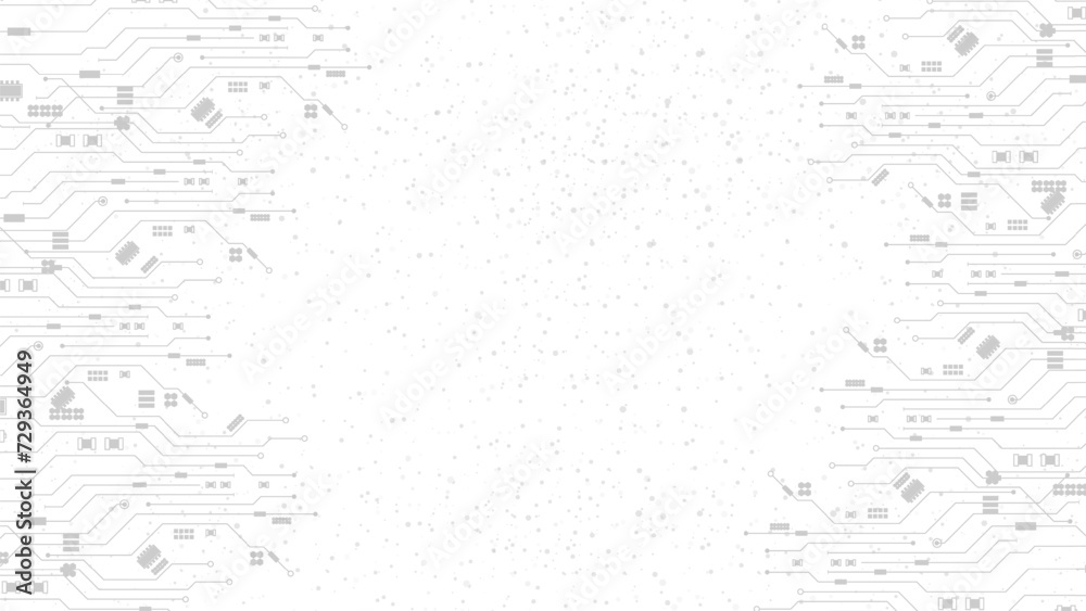 Abstract Technology Circuit board background. Grey white Abstract technology background. Digital technology with plexus background and space for your text
Abstract Technology Circuit board background. Grey white Abstract technology background. Digital technology with plexus background and space for your text