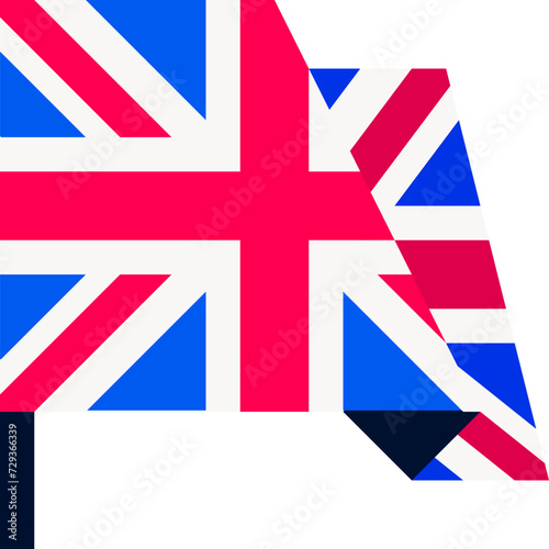 Great Britain: British Flag, Union Jack, Red, White, Blue, British Identity, British Pride, Flag Illustration, British Banner, Patriotic Symbol, British Colors, National Symbolism, British Heritage, B