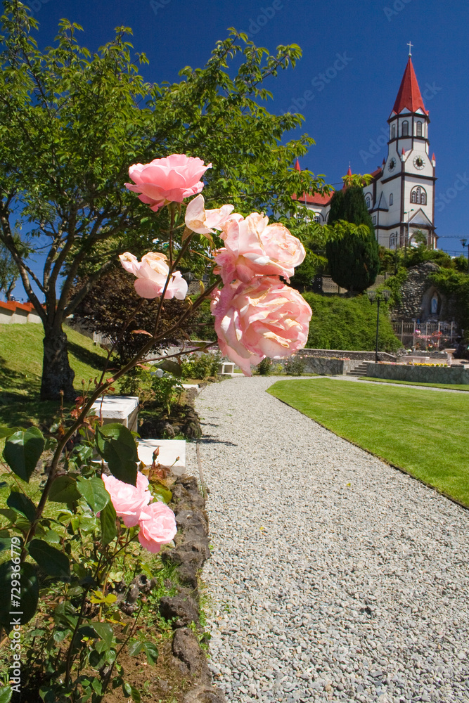 Kirche, Puerto Varas, Seengebiet, Chile, Südamerika