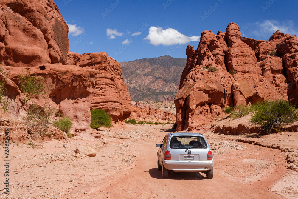 Sandsteinformation, Quebrada de las Conchas, Region Salta, Argentinien, Südamerika