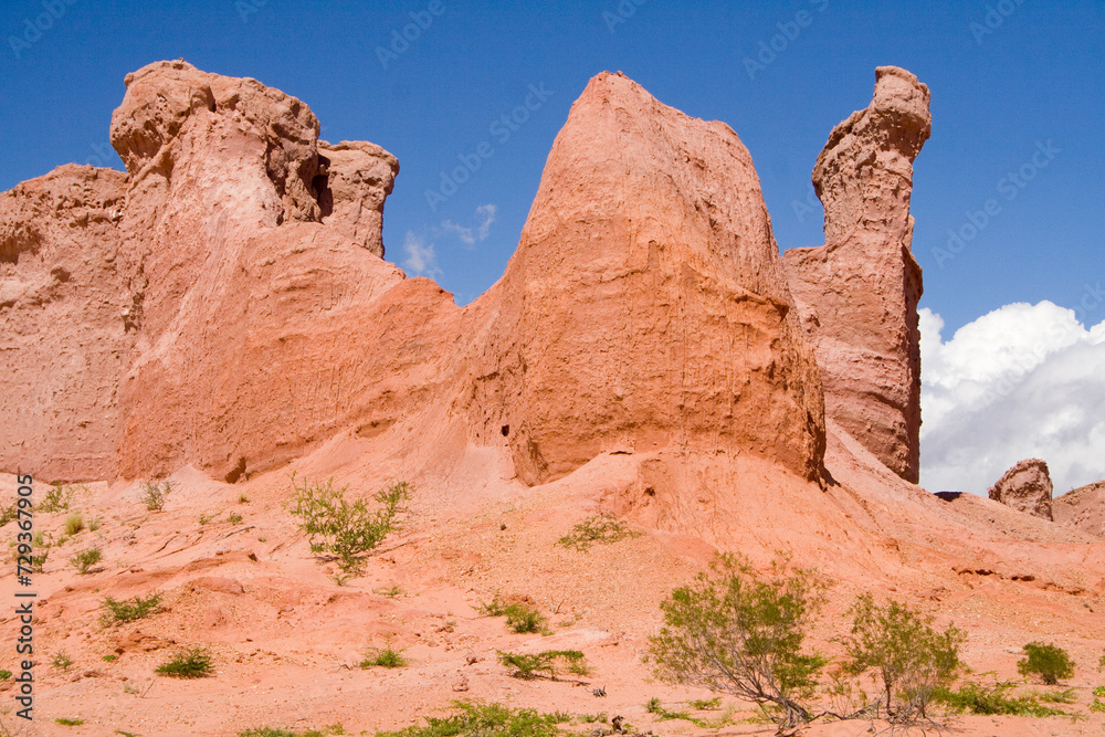 Sandsteinformation, Quebrada de las Conchas, Region Salta, Argentinien, Südamerika