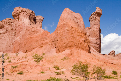 Sandsteinformation, Quebrada de las Conchas, Region Salta, Argentinien, Südamerika photo