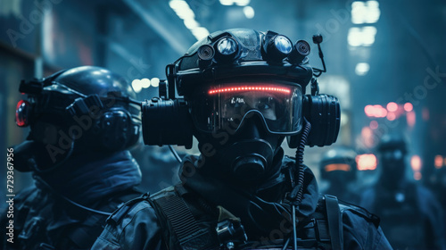Advanced Technology of Urban Special Forces: Night Vision Goggles and Communication Gear photo
