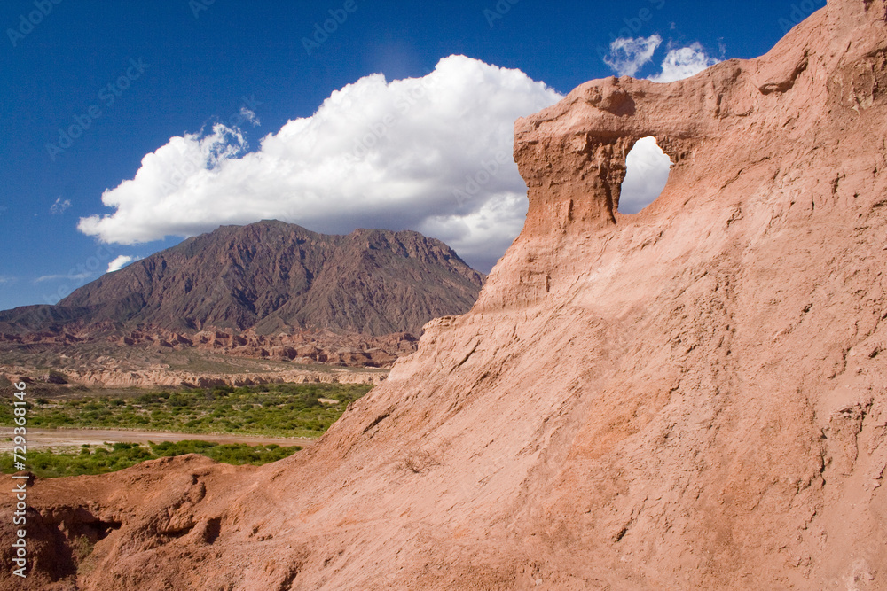 Sandsteinformation, Quebrada de las Conchas, Region Salta, Argentinien, Südamerika