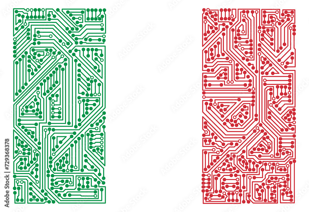 IT-Flagge von Italien auf transparentem Hintergrund IT-Flagge von Italien auf transparentem Hintergrund