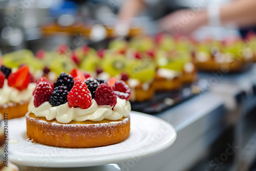 cake with fruits