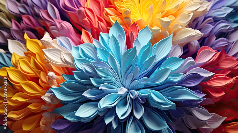 A Mesmerizing 3D Abstract Multicolor Visualization A Mesmerizing 3D Abstract Multicolor Visualization