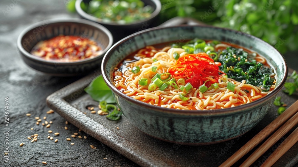 日本の伝統的なそば、うどんの定食 日本の伝統的なそば、うどんの定食