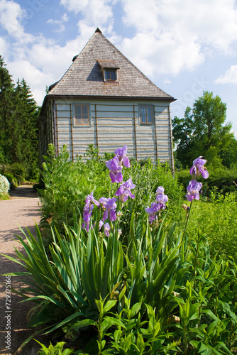 Obraz na płótnie Goethes Gartenhaus im Weimarer Ilm Park, Weimar, Thüringen, Deutschland w salonie
