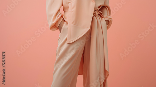 Embrace Minimalism with Fashion Clothing in a Soft and Elegant Peach Fuzz Color