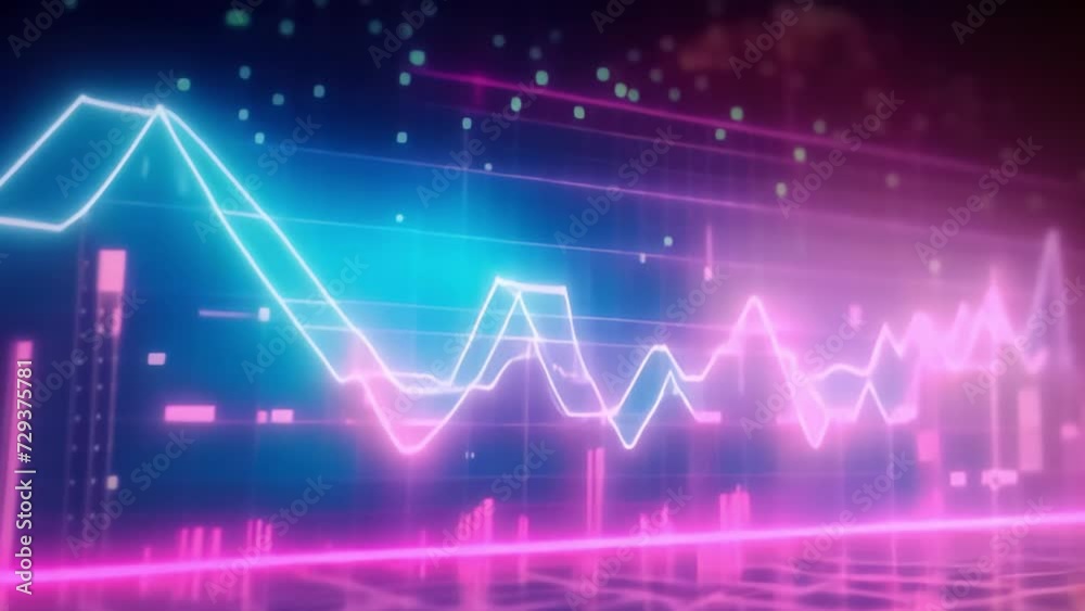 On the monitor screen, there are charts illustrating the fluctuations in financial trends within the business, showcasing the dynamic nature of financial activity. Generative AI On the monitor screen, there are charts illustrating the fluctuations in financial trends within the business, showcasing the dynamic nature of financial activity. Generative AI