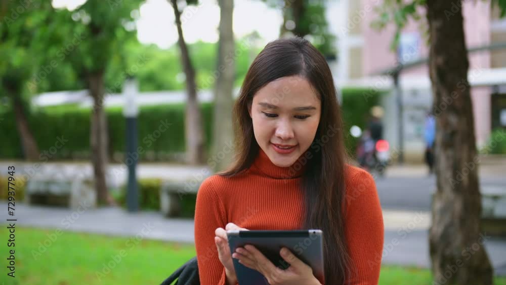 Smiling college student outdoors, holding books in the urban city, exuding beauty and confidence Smiling college student outdoors, holding books in the urban city, exuding beauty and confidence