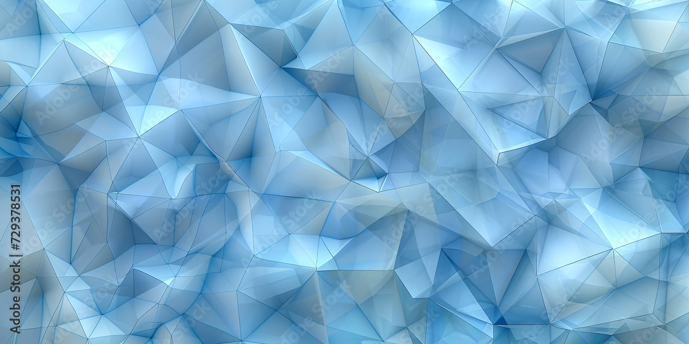 Solid light blue geometric gradient background,