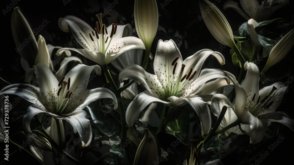 Obraz premium close-up images of lilies