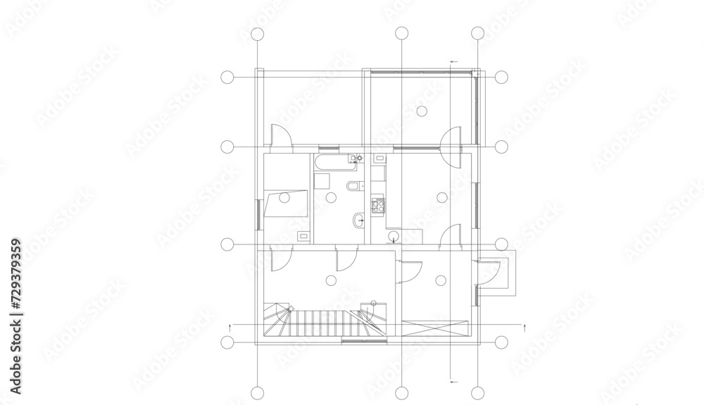 architecture design 3d vector drawing architecture design 3d vector drawing