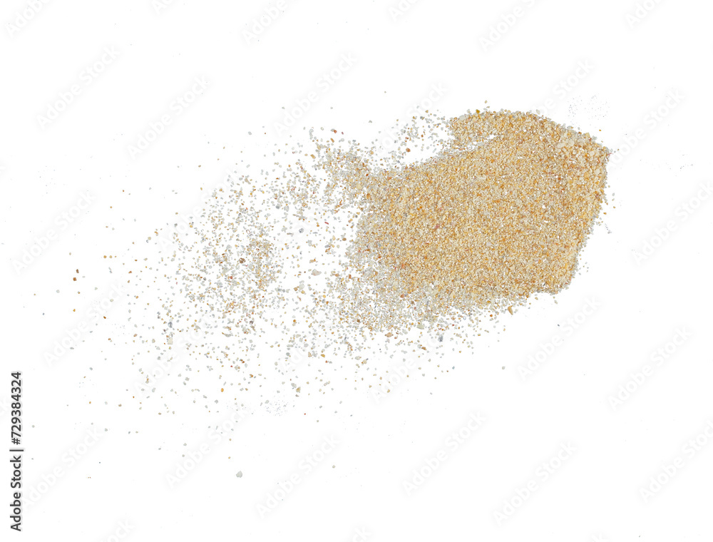 Abstract gold sand particle isolated