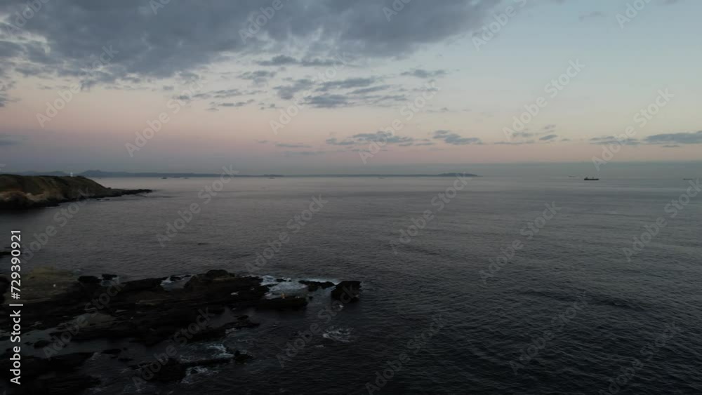 城ヶ島から見た海の夕暮れ 城ヶ島から見た海の夕暮れ