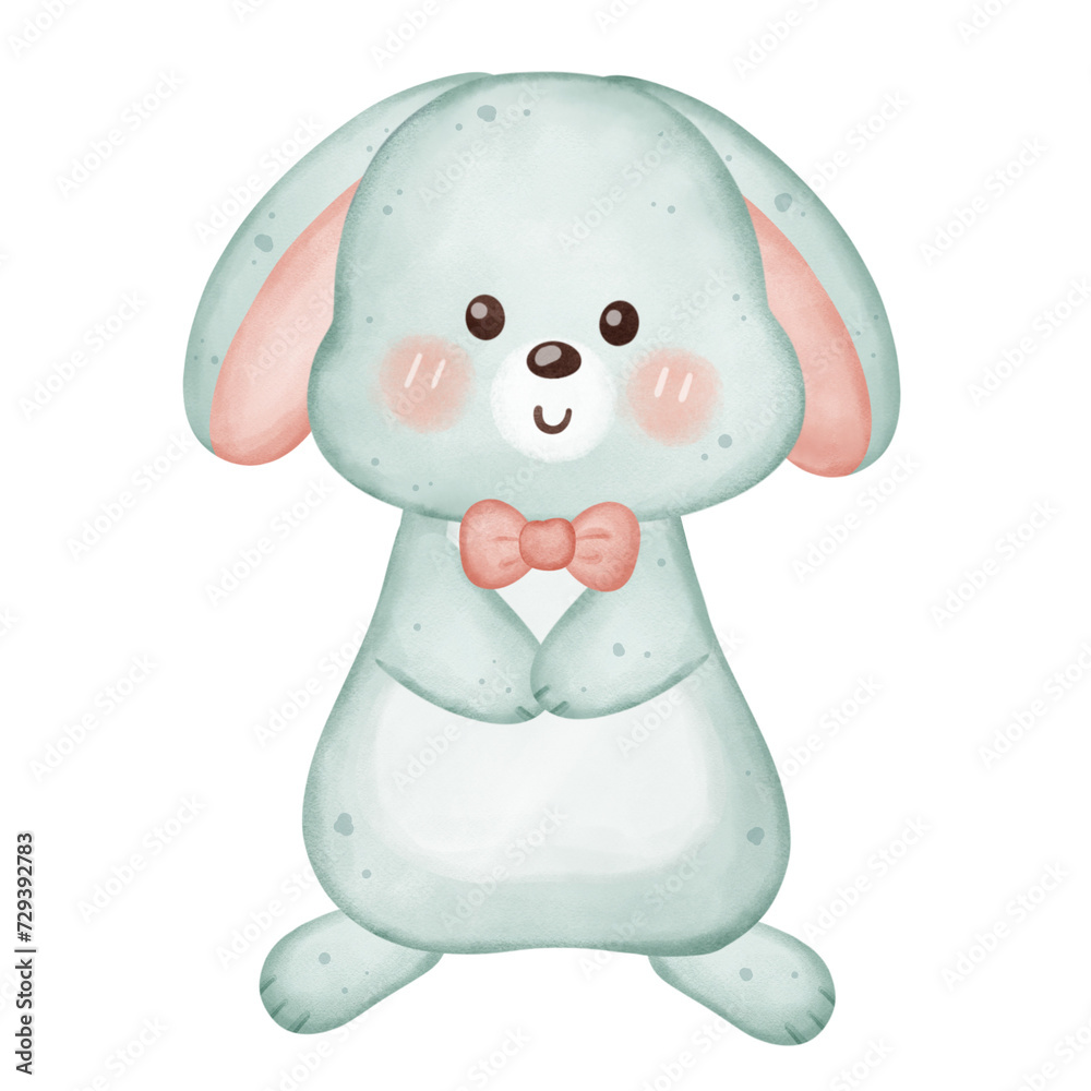 Adorable Rabbit in Playful Poses