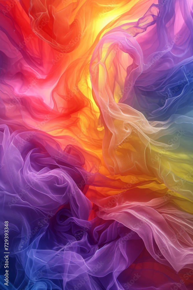 A beautiful abstract rainbow colored drawing. A beautiful abstract rainbow colored drawing.