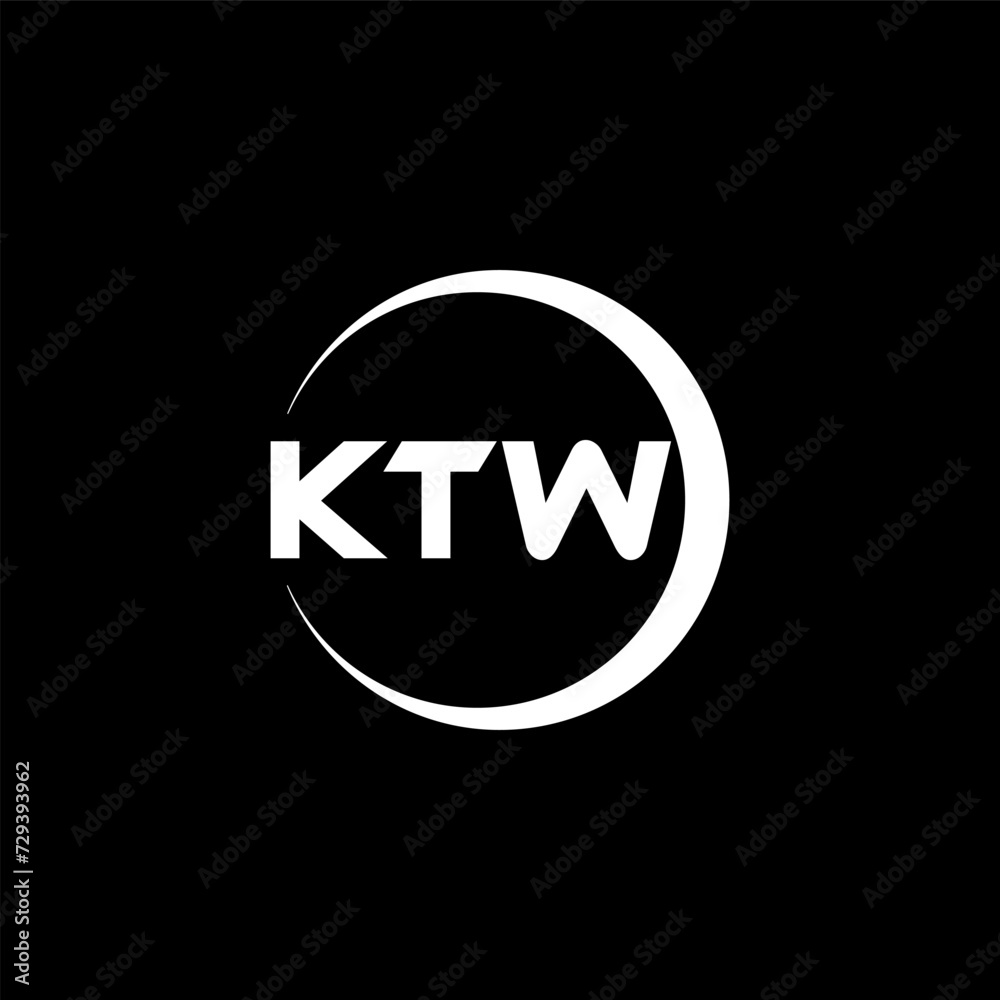 KTW letter logo design with black background in illustrator, cube logo, vector logo, modern alphabet font overlap style. calligraphy designs for logo, Poster, Invitation, etc. KTW letter logo design with black background in illustrator, cube logo, vector logo, modern alphabet font overlap style. calligraphy designs for logo, Poster, Invitation, etc.