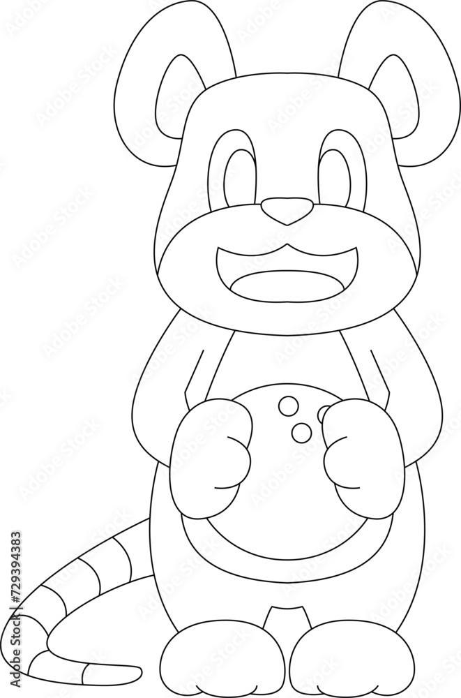 Mouse Bowling Bowling ball Animal Vector Graphic Art Illustration Mouse Bowling Bowling ball Animal Vector Graphic Art Illustration