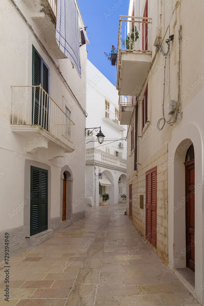Obraz premium Monopoli street, Apulia, Southern Italy